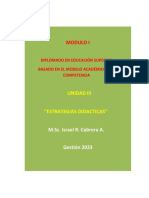 Unidad III - Estrategias Didacticas - Modulo I