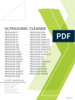 Ultrasonic Cleaner: User Manual