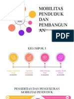 MOBILITAS PENDUDUK DAN PEMBANGUNAN