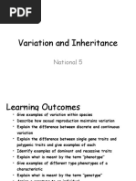 Variation and Inheritance: National 5