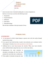 Losses From Precipitation: Module-2