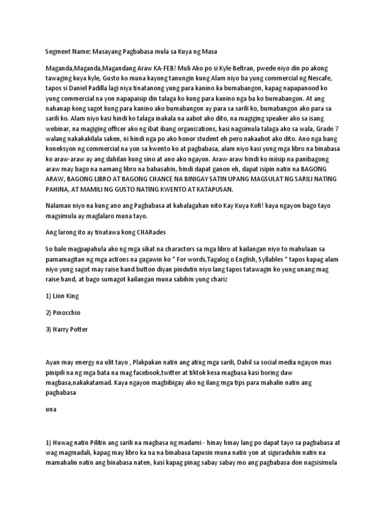 Webinar Script (Beltran) | PDF