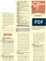 Folder Do PR João Nunes Santana - Grão de Mostarda - Reunião de Grupos - Idpb Manaus Moderna