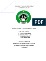 EVALUASI PENDIDIKAN OBJEK