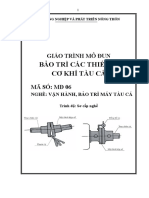 Giáo trình Bảo trì các thiết bị cơ khí tàu cá - MĐ06 - Vận hành, bảo trì máy tàu cá - 958259