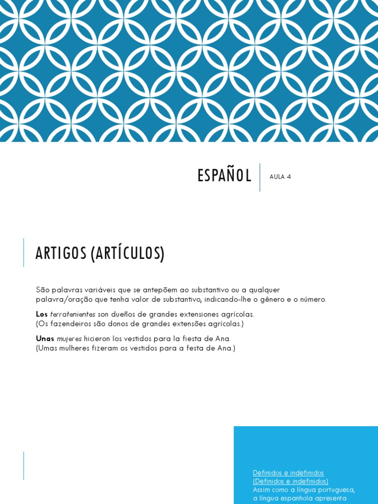 Aula De Espanhol Gratis Pdf Gramática Sintaxe