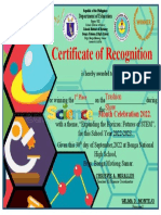 Certificate-Science Month 2022