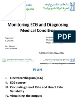 Monitoring ECG and Diagnosing Medical Condition: College Year: 2022/2023