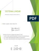 SISTEMA LINEAR - Aula