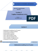 Lecture 2 Laplace Transform Review