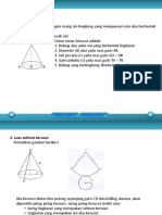 Kerucut dan Luas Selimutnya