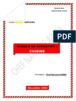 Cuisine: Module de Formation