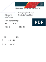 Quiz On Polynoials