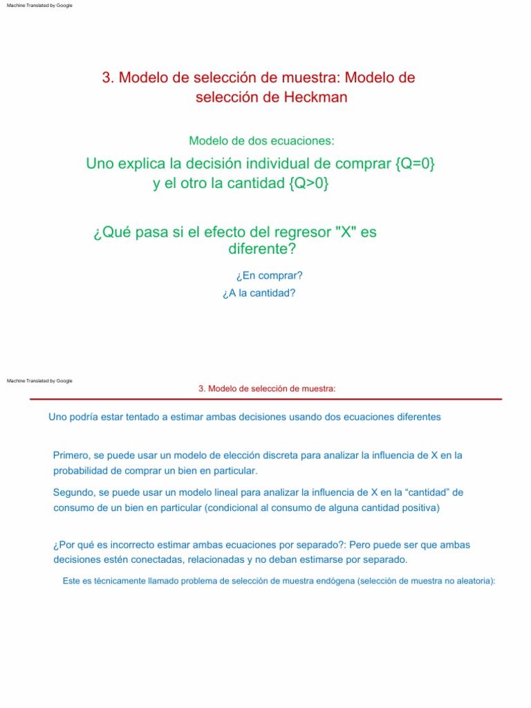 Modelo de selección de Heckman | PDF | Análisis de regresión | Probabilidad