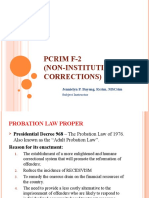 Pcrim F-2 (Non-Institutional Corrections) : Jennielyn P. Bayang, Rcrim, Mscrim