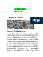 UEMF, 2023 La Socio Anthropologie Urbaine Prof, Faoubar Mohamed