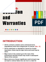 Business Law PPT On Conditions and Warranty
