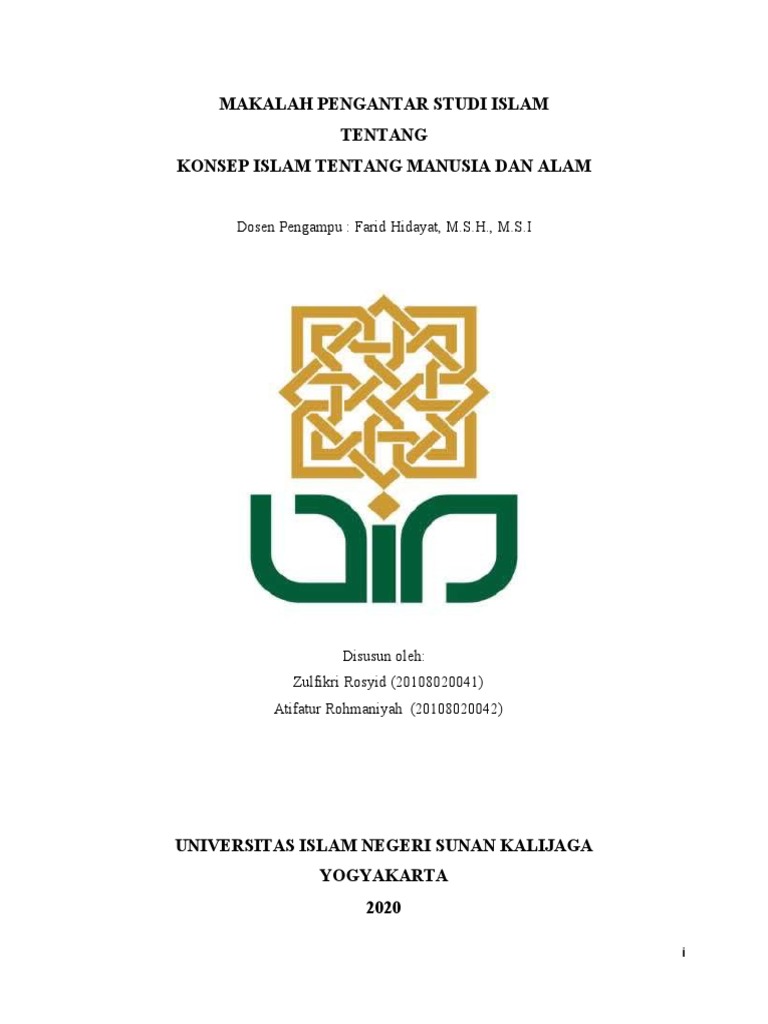 Konsep Islam Tentang Manusia Dan Alam Semesta | PDF