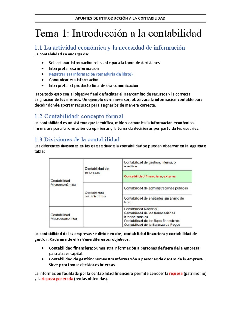 Apuntes Contabilidad I Pdf