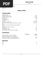 Maneurop MT 36G4EVE Specifications