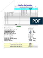 (43) Calculate Cable Tray Size (1.1.19)