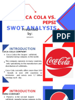 Coca Cola vs. Pepsi: Swot Analysis