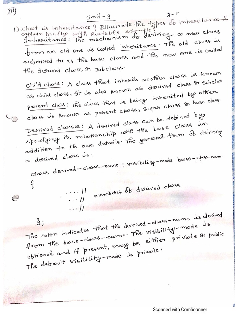 C++ Unit 3 | PDF