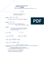 Adding Algebraic Fractions