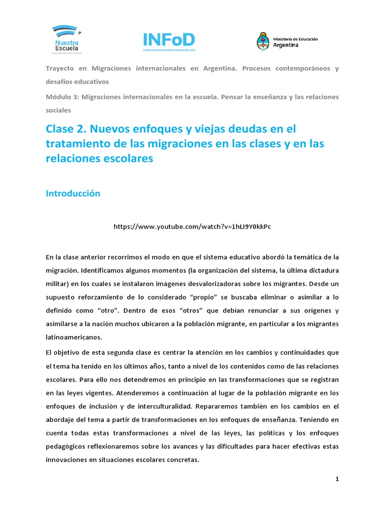Migraciones y Educación en Argentina | PDF | Migración humana | Enseñando