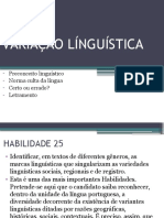 Variação Línguística