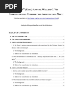 c3 Summary and Analysis 20th Willem C Vis Moot