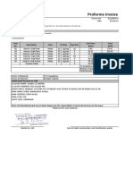 Proforma Invoice: To Messrs