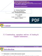 Sanjivani Polytechnic Tachometer Document
