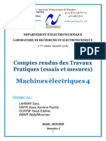 Machines Électriques 4: Comptes Rendus Des Travaux Pratiques (Essais Et Mesures)