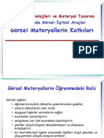 Görsel Materyallerin Katkıları: Öğretim Teknolojileri Ve Materyal Tasarımı