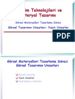 Öğretim Teknolojileri Ve Materyal Tasarımı: Görsel Tasarımın Unsurları: Yazılı Unsurlar