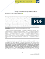 Policy Studies Journal - 2018 - Soroka - Tracking The Coverage of Public Policy in Mass Media