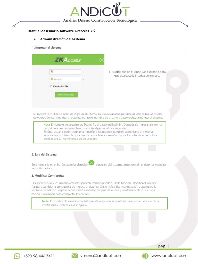 Manual Zkaccess 3.5 PDF