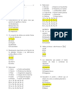 Banco de Preguntas de Biología y Quimica