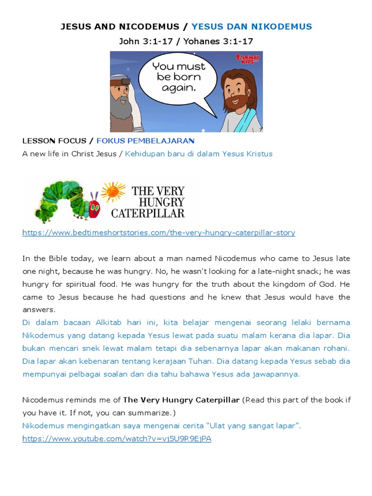 Jesus and Nicodemus | PDF | Jesus | Religious Belief And Doctrine