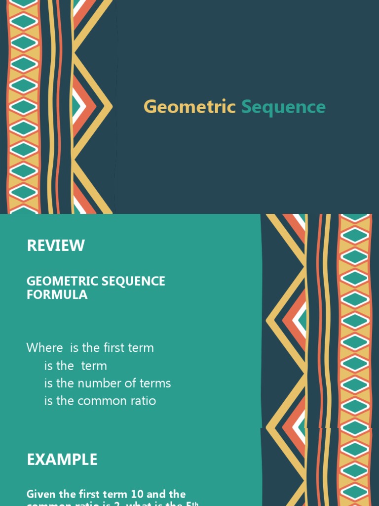 Geometric Sequence PDF
