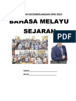 Bahasa Melayu Sejarah: Program Kecemerlangan SPM 2023