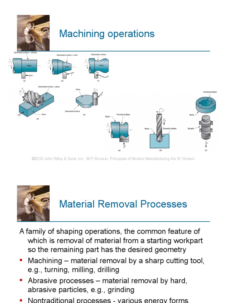 Machine Operations PDF Machining Numerical Control