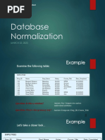 Database Normalization