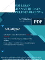 Tradisi Lisan Ketahanan Budaya Dan Pelestariannya: Click To Edit Master Title Style