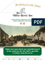 Latest Offers, Hours & Events at The White Horse Inn