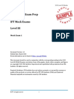 Level III 2020 IFT Mock Exam Sample