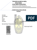 Nomor Identitas Instalasi Tenaga Listrik (Nidi) I.04.2023.XA84