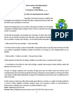 La Niña y La Importancia de Reciclar 1 Básico Tecn