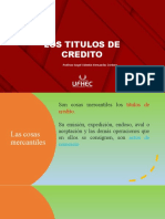 Derecho Comercial - Titulos de Credito.